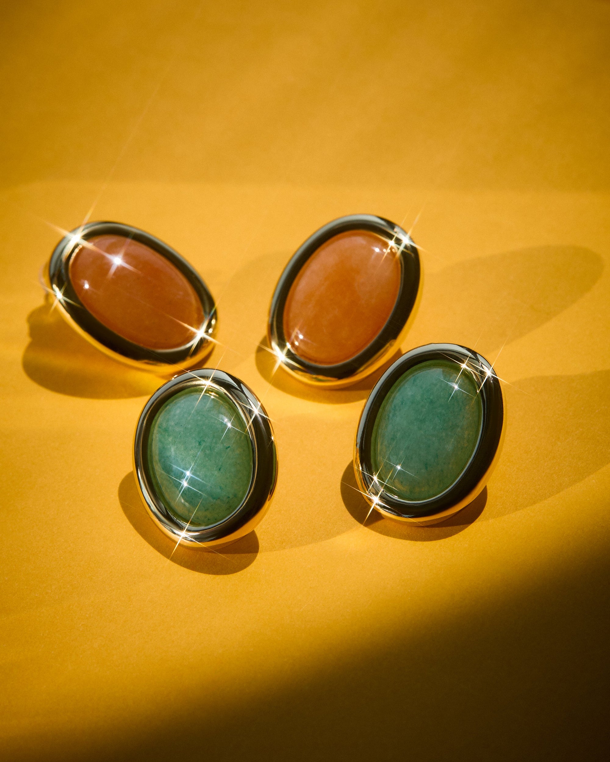 Luv Aj - Sunset Stone Studs - Green -