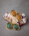 Luv Aj - Sunset Stone Studs - Red -