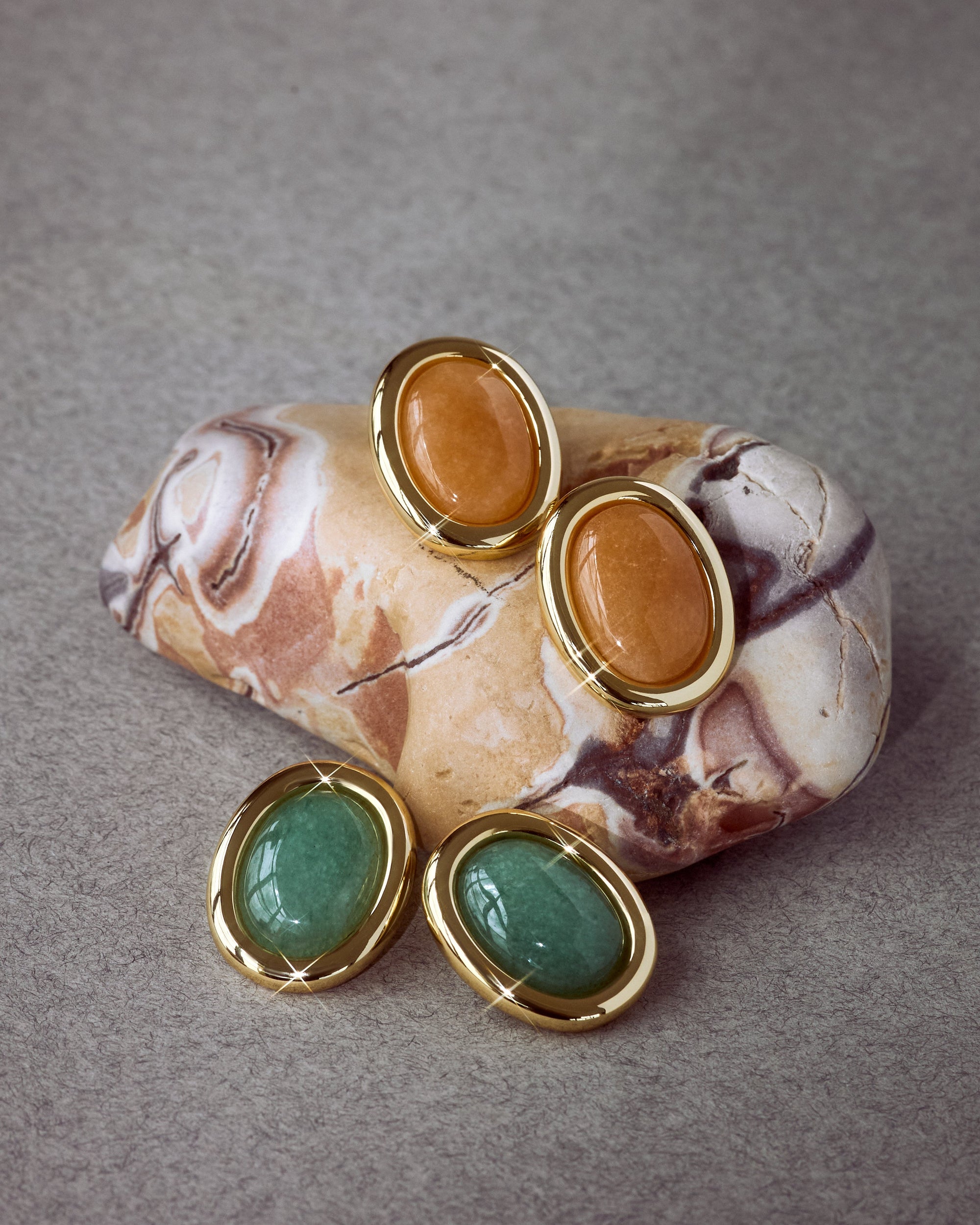 Luv Aj - Sunset Stone Studs - Green -