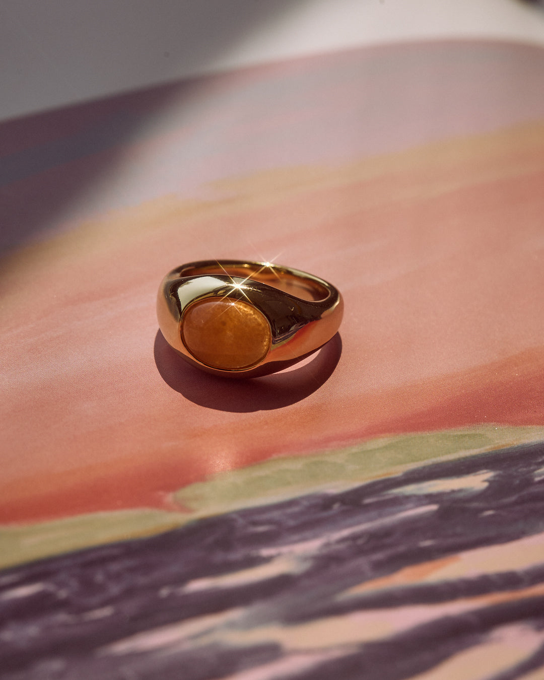 Luv Aj - Sunset Stone Signet Ring -