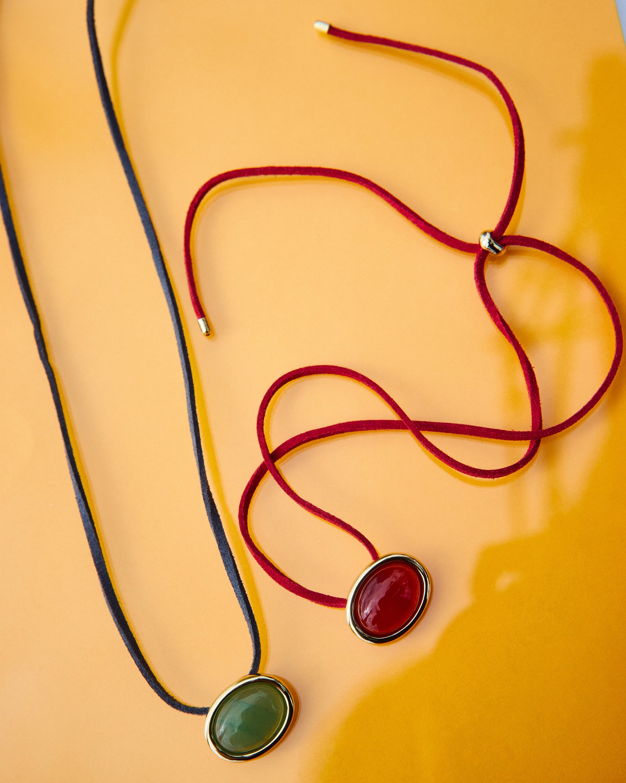 Luv Aj - Sunset Stone Cord Necklace - Red -