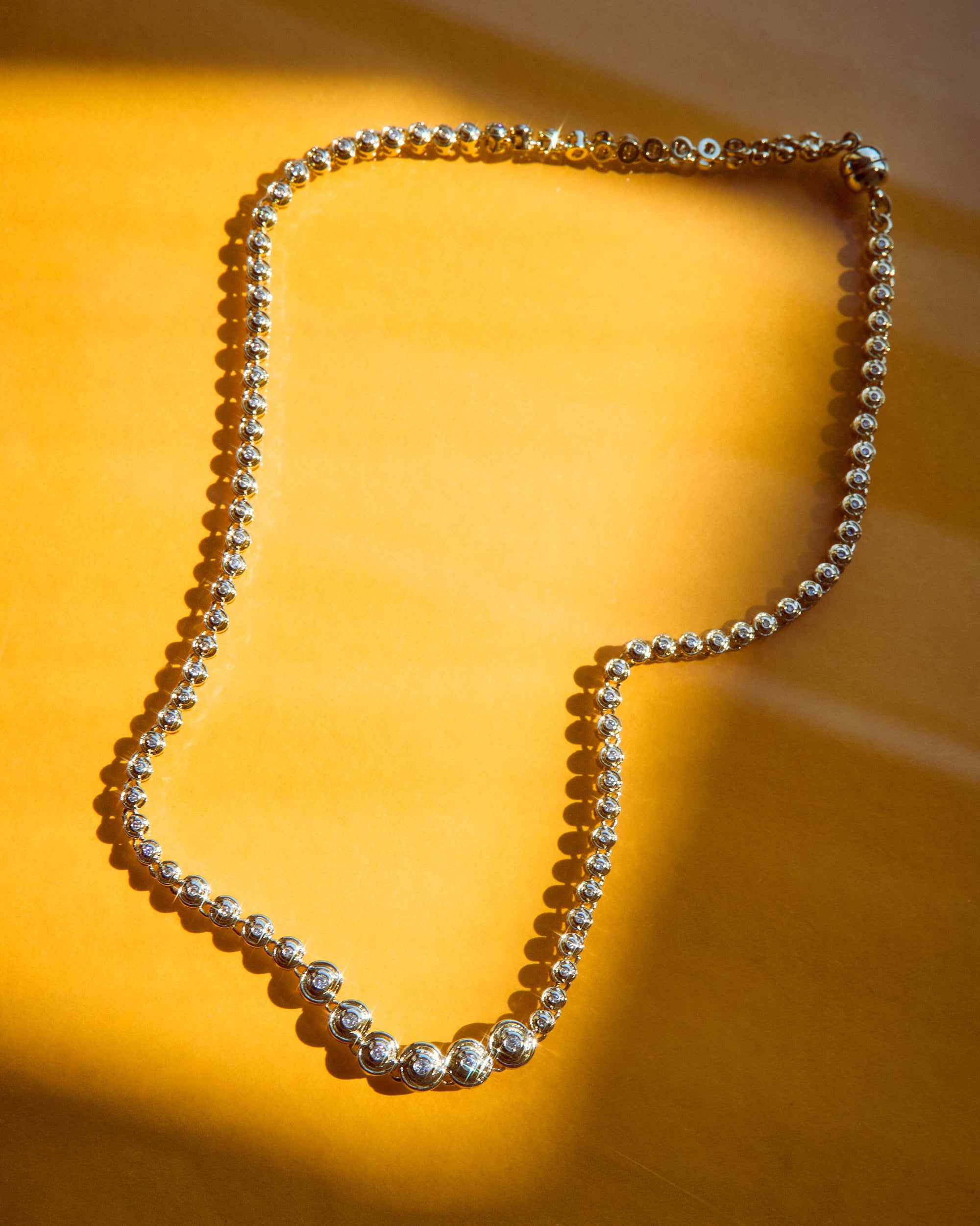 Luv Aj - Wave Bezel Tennis Necklace -