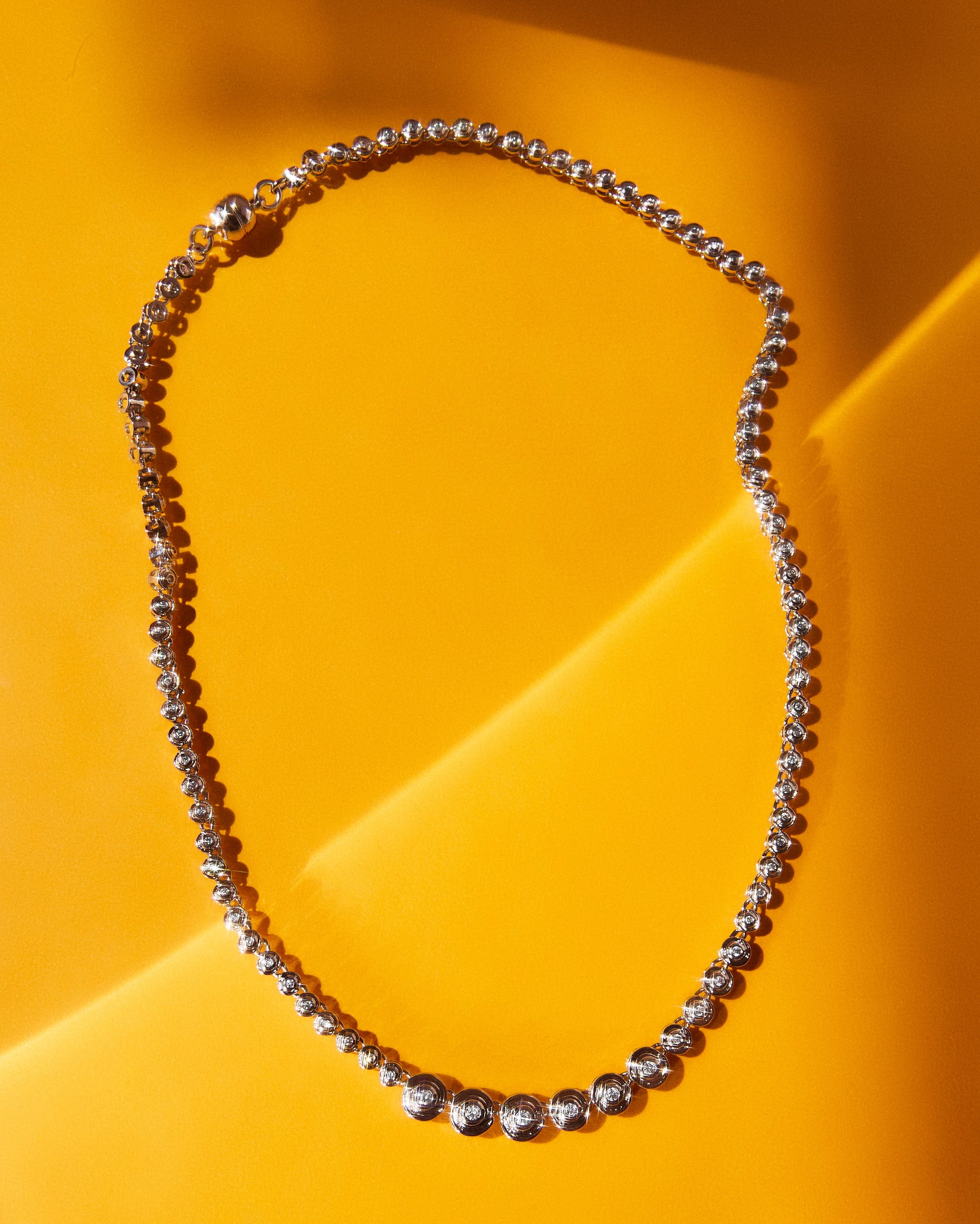 Luv Aj - Wave Bezel Tennis Necklace -