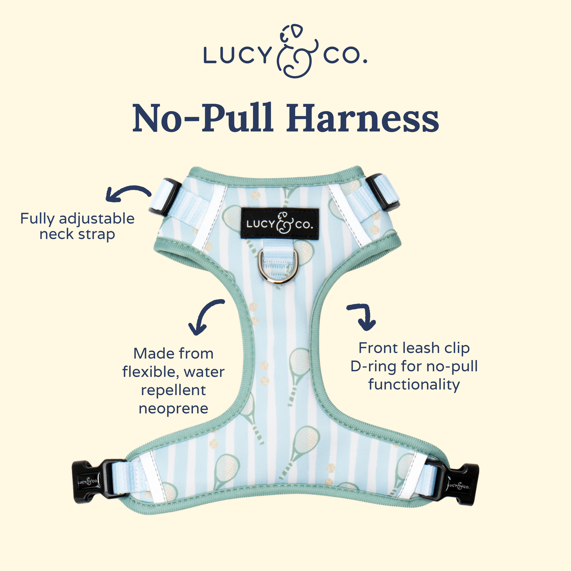 Lucy & Co. - Match Point No-Pull Harness -