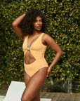 Nomads Swimwear - Shoreline One Piece II - Expressivo/Peach -