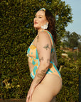 Nomads Swimwear - Shoreline One Piece II - Expressivo/Peach -