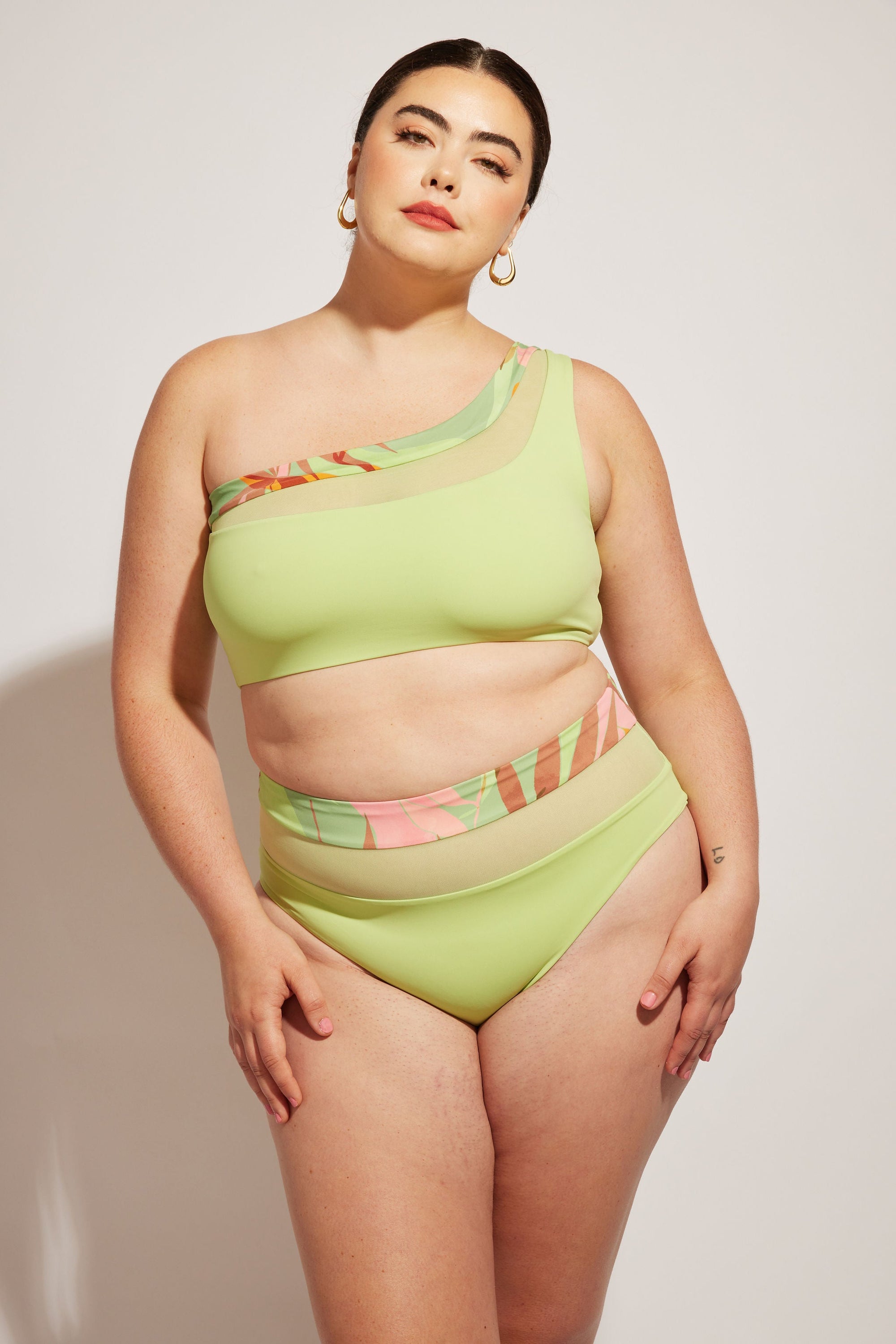 Nomads Swimwear - Bay Bottom II - Avocado/Birds of Paradise -