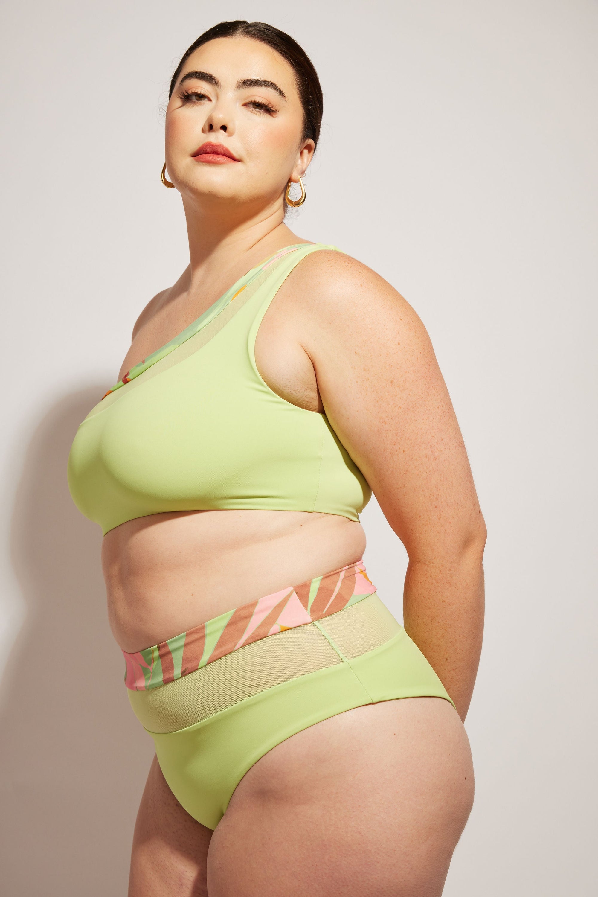 Nomads Swimwear - Bay Bottom II - Avocado/Birds of Paradise -