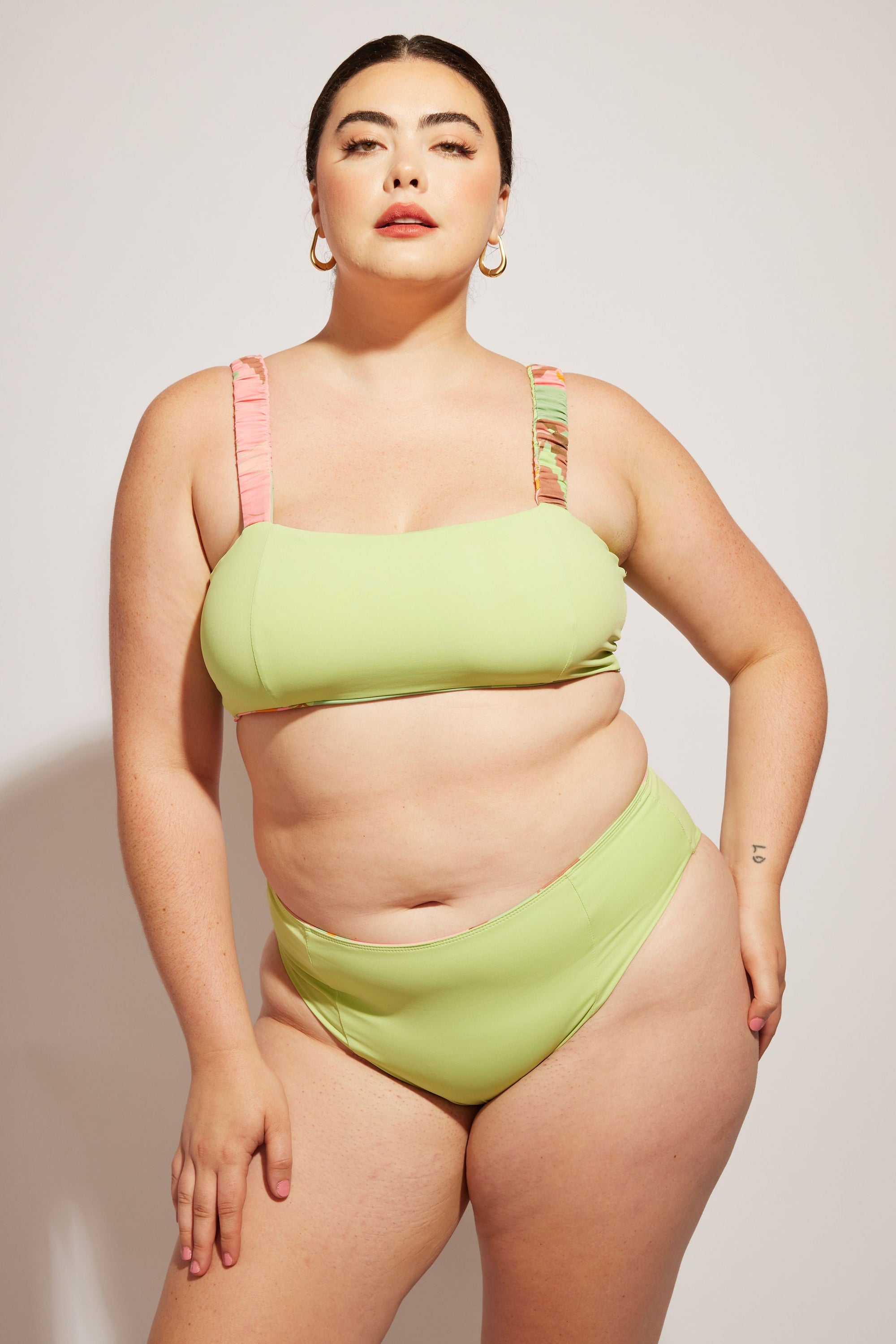 Nomads Swimwear - Current Top II - Avocado/Birds of Paradise -