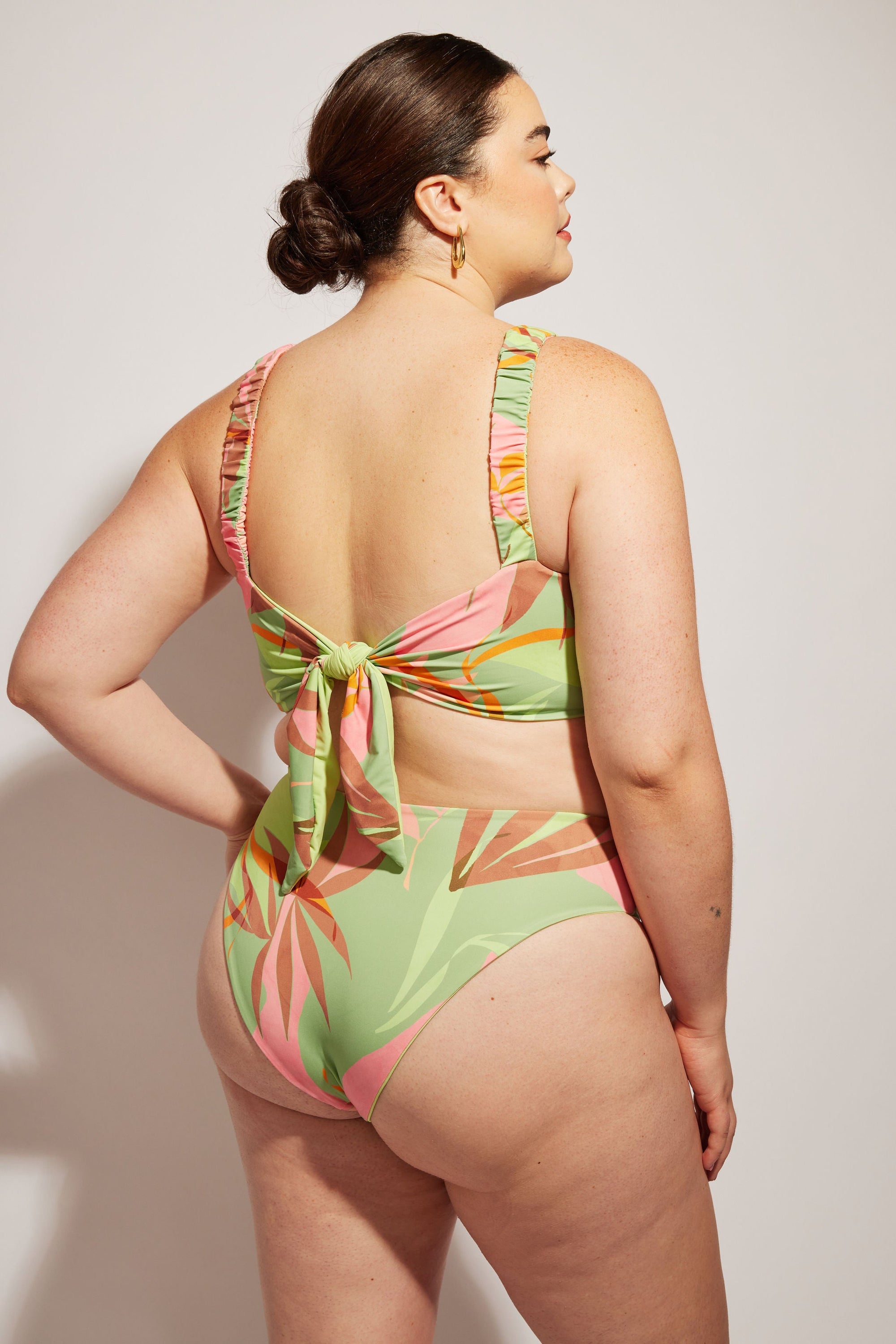 Nomads Swimwear - Current Top II - Avocado/Birds of Paradise -