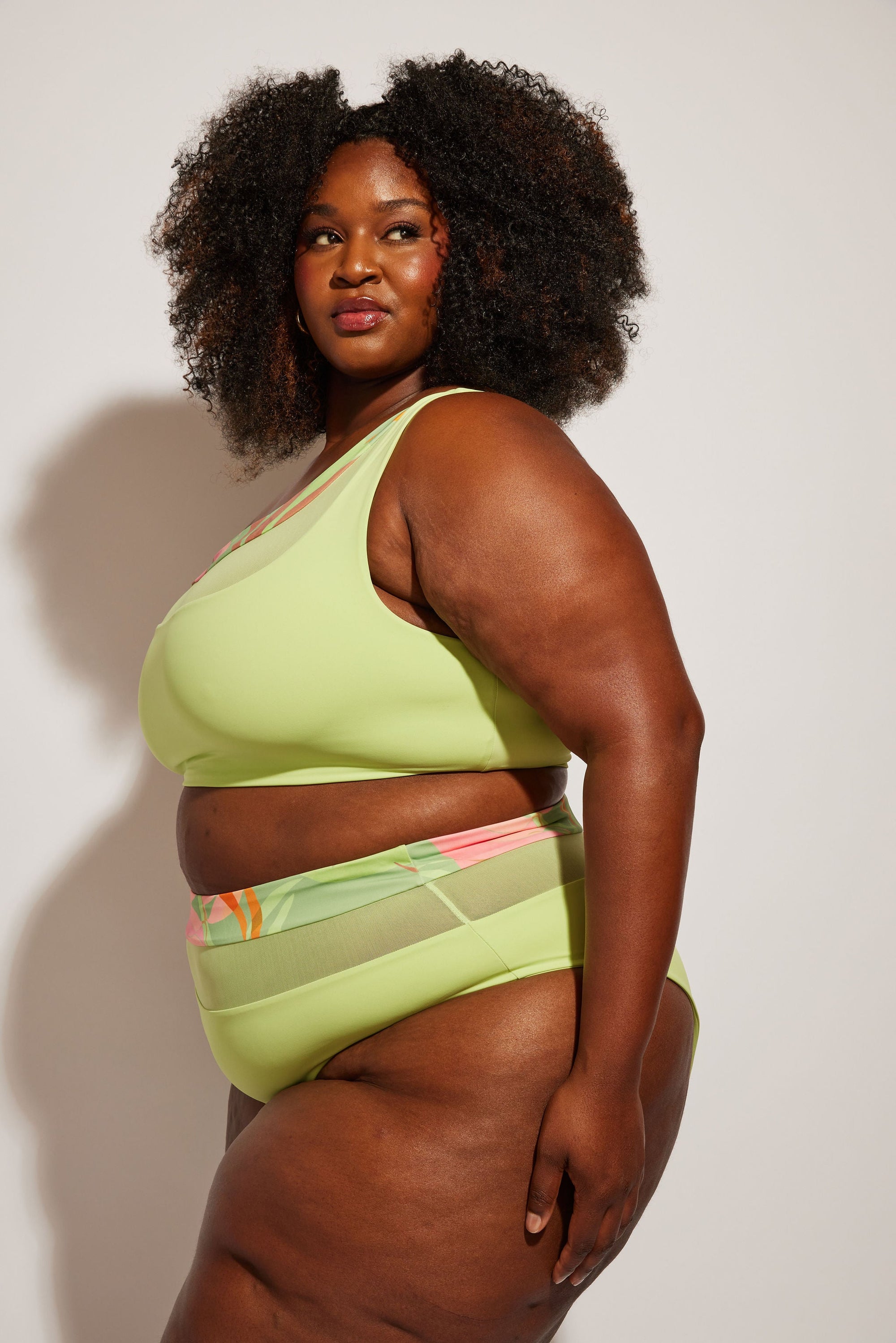 Nomads Swimwear - Bay Bottom II - Avocado/Birds of Paradise -