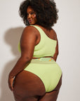 Nomads Swimwear - Bay Top II - Avocado/Birds of Paradise -