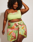 Nomads Swimwear - Bay Top II - Avocado/Birds of Paradise -