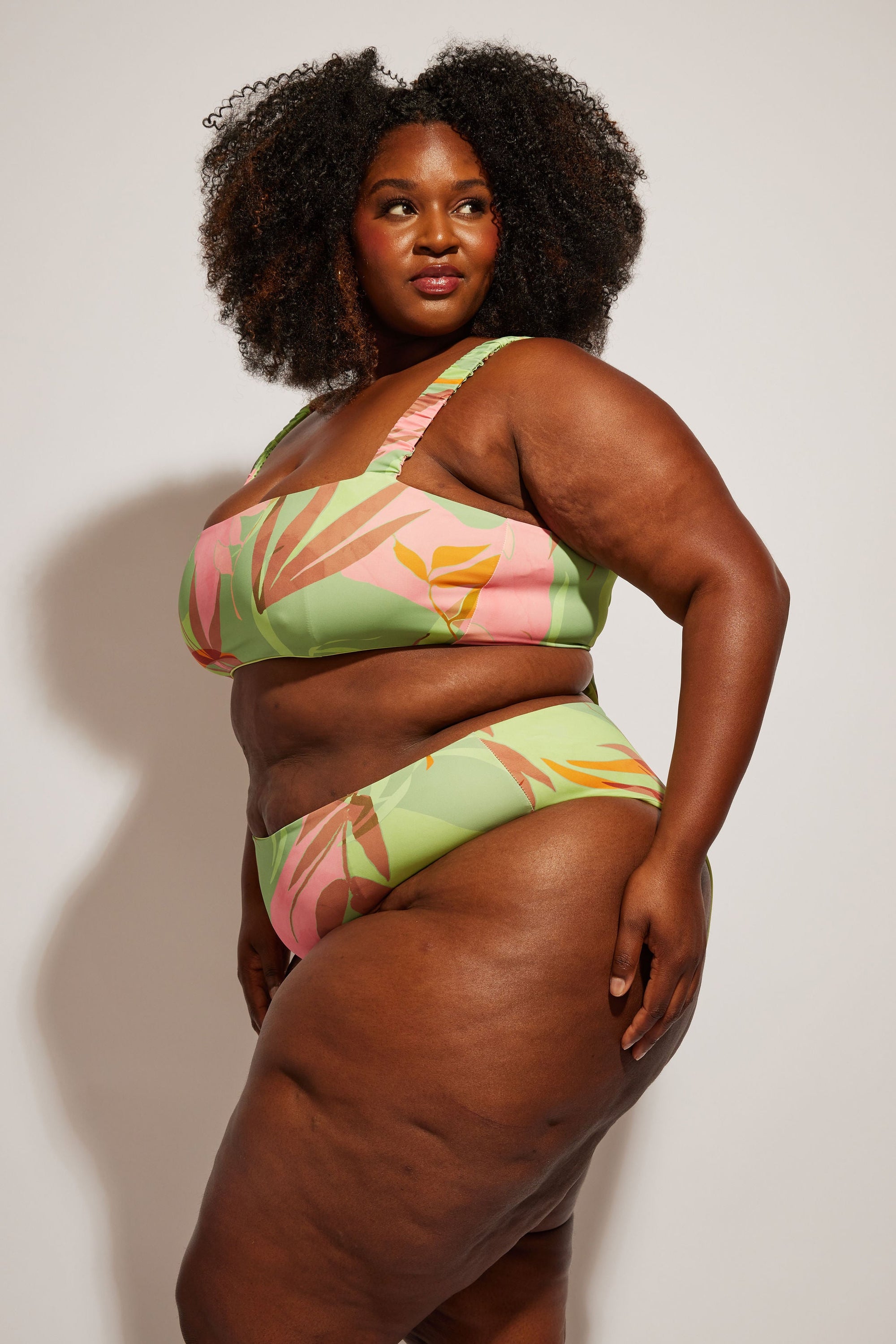 Nomads Swimwear - Current Top II - Avocado/Birds of Paradise -