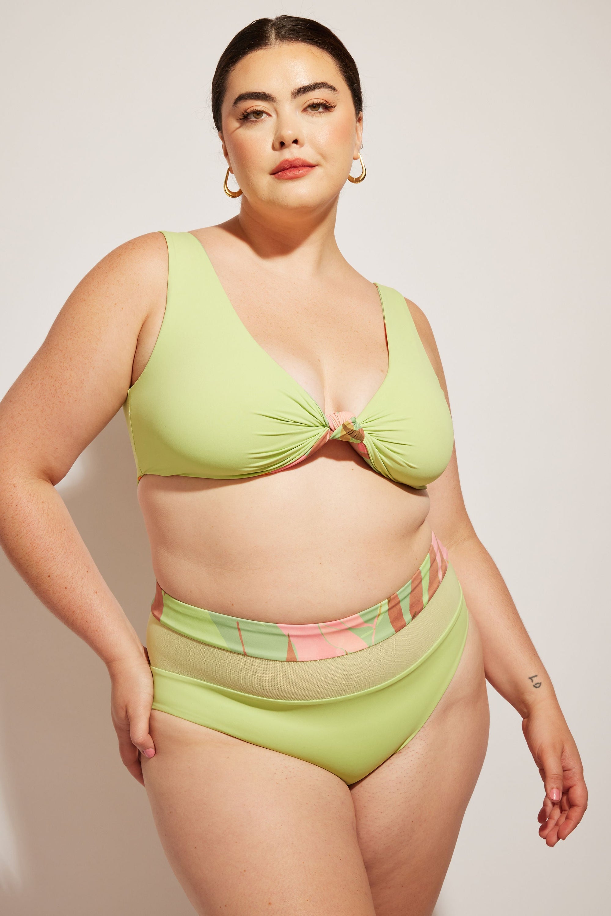 Nomads Swimwear - Bay Bottom II - Avocado/Birds of Paradise -