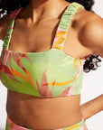 Nomads Swimwear - Current Top II - Avocado/Birds of Paradise -