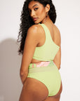 Nomads Swimwear - Bay Top II - Avocado/Birds of Paradise -