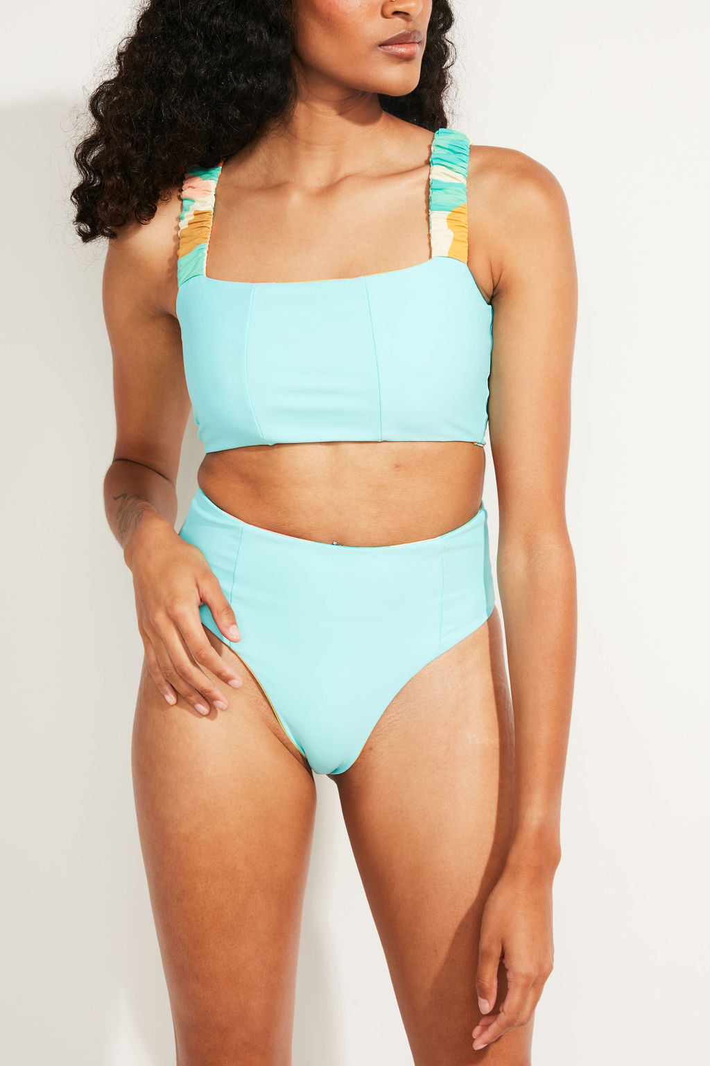 Current Swim Top II - Guava Duff