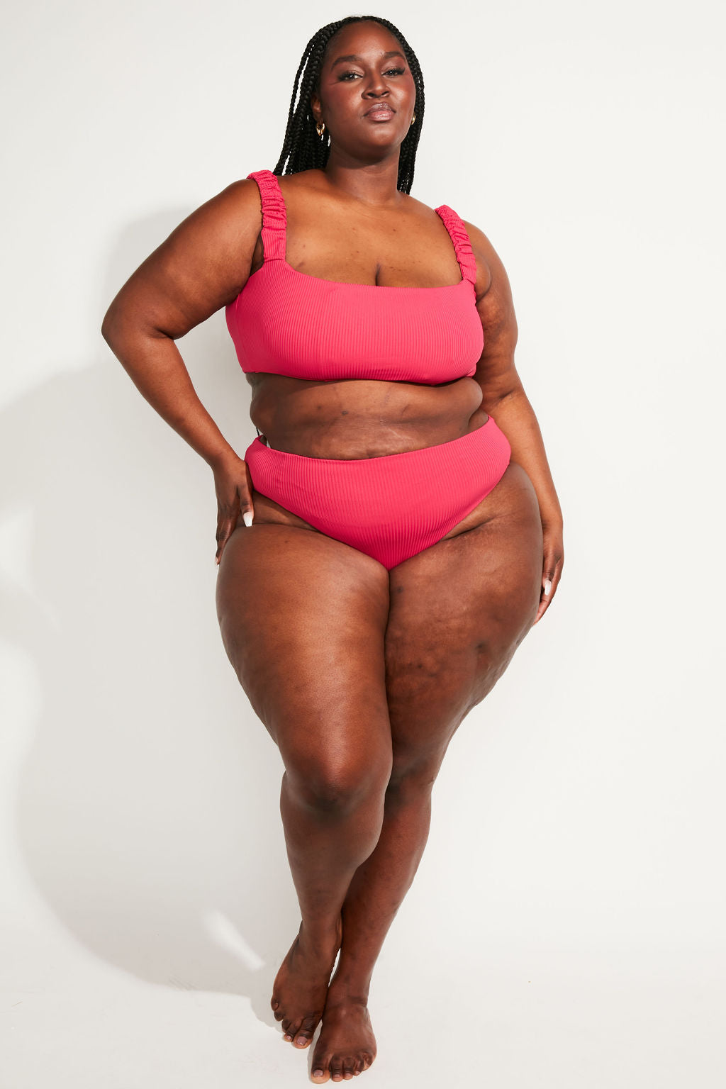 Current Swim Top II - Raspberry