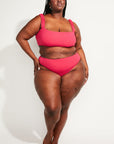 Nomads Swimwear - Current Swim Top II - Raspberry -