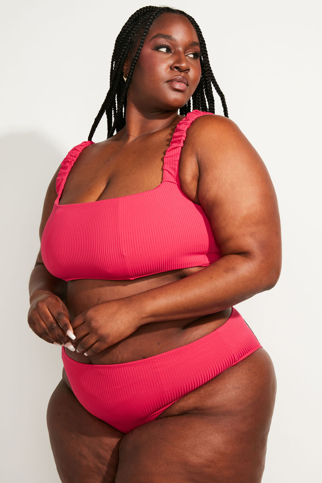 Current Swim Bottom II - Raspberry