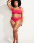 Nomads Swimwear - Current Swim Bottom II - Raspberry -