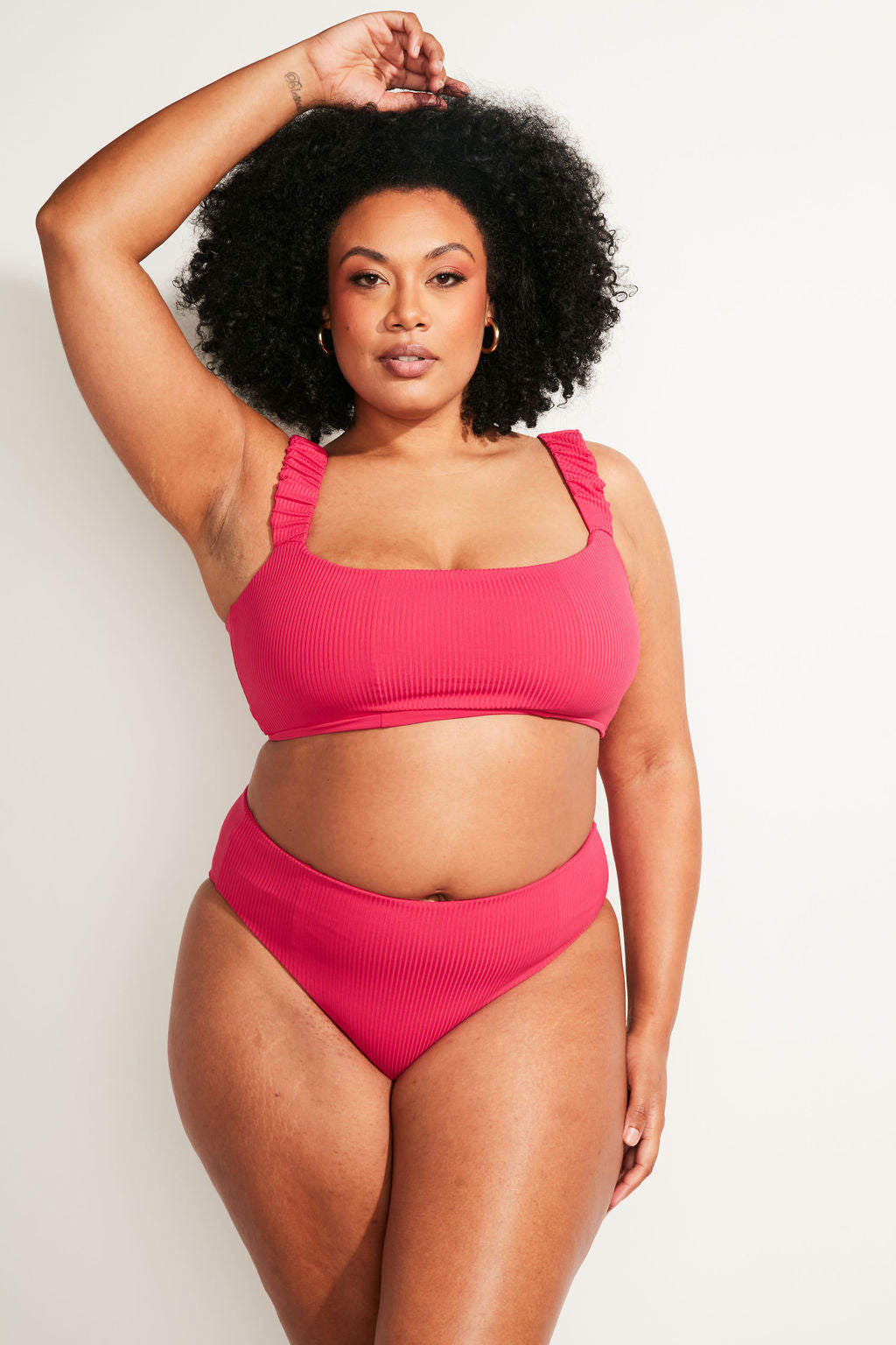 Current Swim Bottom II - Raspberry