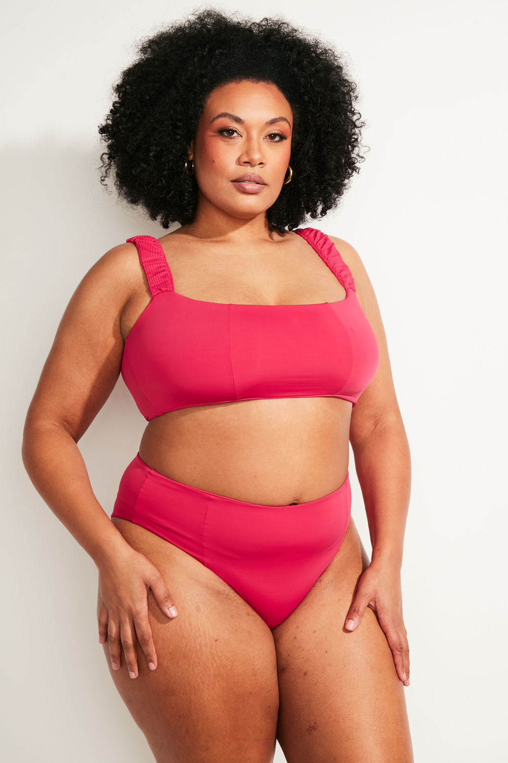 Current Swim Bottom II - Raspberry