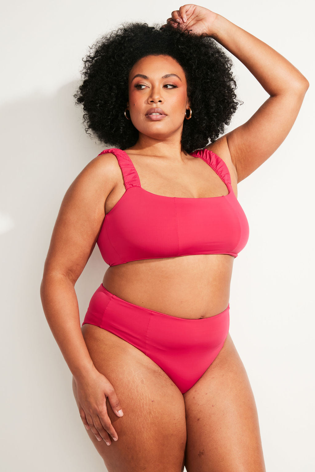 Current Swim Top II - Raspberry