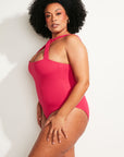 Nomads Swimwear - Wave One Piece II - Raspberry -