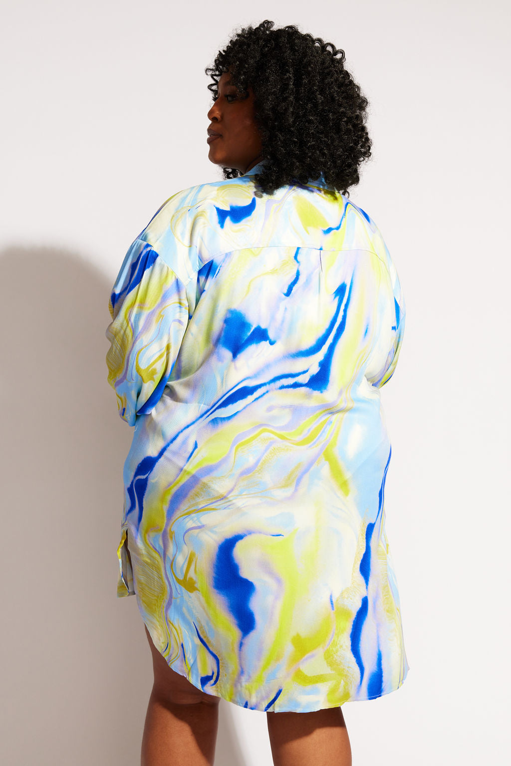 Nomads Swimwear - Sol Button-Up Shirt Dress - Geode -