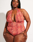 Nomads Swimwear - Isle One Piece - Iguana/Merlot -