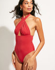Nomads Swimwear - Isle One Piece - Iguana/Merlot -