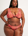 Nomads Swimwear - Playa Top II - Iguana/Merlot -