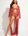 Nomads Swimwear - Shoreline One Piece II - Iguana/Merlot -