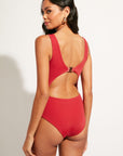 Nomads Swimwear - Shoreline One Piece II - Iguana/Merlot -