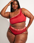 Nomads Swimwear - Bay Top II - Iguana/Merlot -