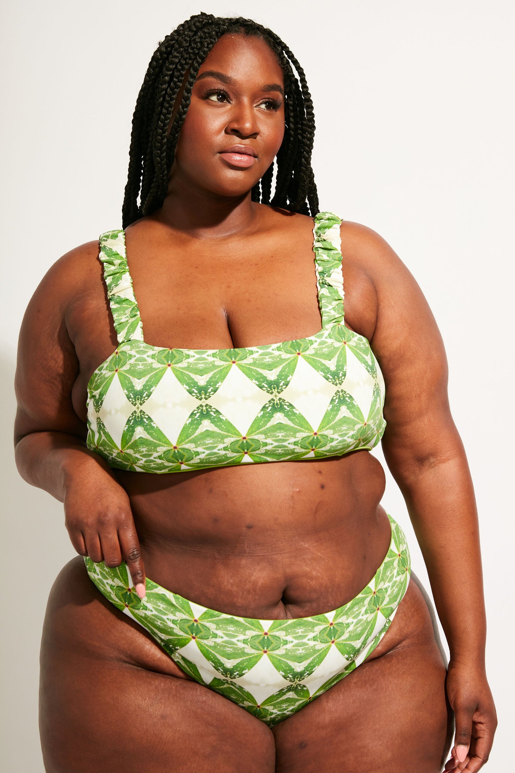 Nomads Swimwear - Current Bottom II - Pothos/Nephrite -