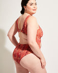 Nomads Swimwear - Shoreline One Piece II - Iguana/Merlot -