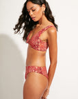 Nomads Swimwear - Playa Top II - Iguana/Merlot -
