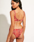 Nomads Swimwear - Playa Top II - Iguana/Merlot -