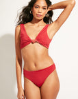 Nomads Swimwear - Playa Top II - Iguana/Merlot -