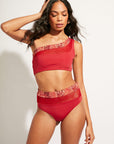 Nomads Swimwear - Bay Bottom II - Iguana/Merlot -