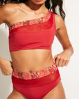Nomads Swimwear - Bay Bottom II - Iguana/Merlot -