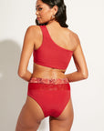 Nomads Swimwear - Bay Top II - Iguana/Merlot -