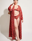 Nomads Swimwear - Playa Top II - Iguana/Merlot -