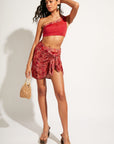 Nomads Swimwear - Bay Top II - Iguana/Merlot -