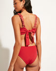 Nomads Swimwear - Current Top II - Iguana/Merlot -