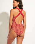 Nomads Swimwear - Wave One Piece II - Iguana/Merlot -