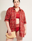 Nomads Swimwear - Sol Button-Up Shirt Dress - Iguana -